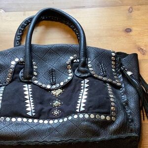 Simone Camille Boho Studded Leather Bag